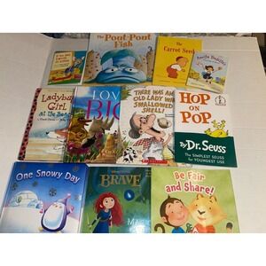 Lot of 11 Story Time Books for Kids Picture Daycare Children MIX Assorted Bundle